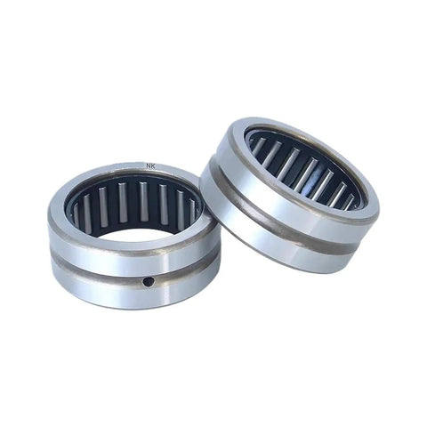 1pc RNA6917 Needle Roller Bearing Without Inner Ring 100x120x63mm showing two pre-lubricated bearings for hydraulic cylinders.