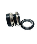 MG12-14 Elastomer Bellows Mechanical Seal for 14mm Shafts showing G6 Silicon Carbide and Viton materials.