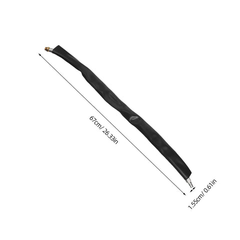 High Performance Black Rubber Pneumatic Air Inlet Hose 60cm Thick Connector Replacement For Air Tool Grinding Buffing Tasks Durable Flexible Supply Line Tube Accessory You Gonna Need For A Killer Work Setup Now Top Rated, 67cm view