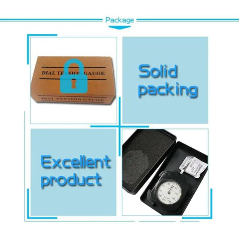 Badass Dial Gram Tension Gauge Slick Precision Force Meter Dead On Accurate Push Pull Tester in solid packaging and case.