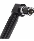 Double Ended Socket Wrench And Hex Driver Adapter Quarter Inch L Shaped Handle with cushioned grip, suitable for tight spaces.