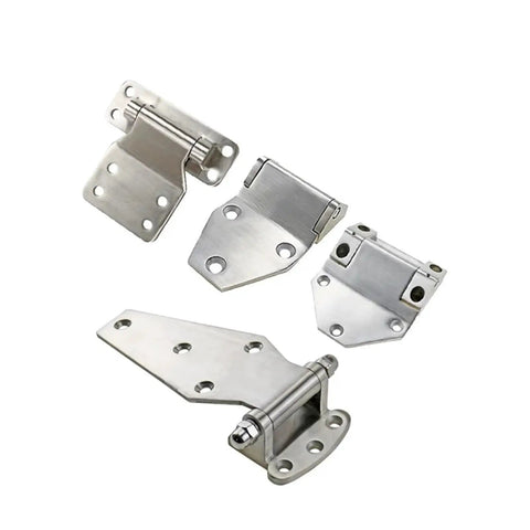 Rock Solid Heavy Duty Hinge One Piece Load Bearing Door Bracket 153 By 96 Point 5 Millimeters set of steel hinges for cabinets