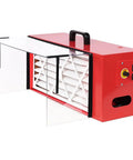 Lmaoss Heavy Duty Portable Tabletop Air Filtration System With 725 Cfm showing filters and controls, ideal for woodworking dust collection.