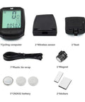 Wireless Bike Computer With Big LCD Display Waterproof Odometer For Speed Distance And Time Tracking Built Tough For Everyday City Rides And Casual MTB Sessions with components