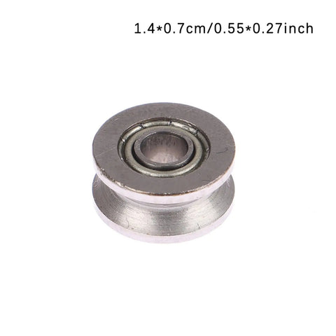 10 Pack V624ZZ V Groove Sealed Ball Bearings 4X13X6MM Smooth Rolling Heavy Duty Linear Guide with rubber coating