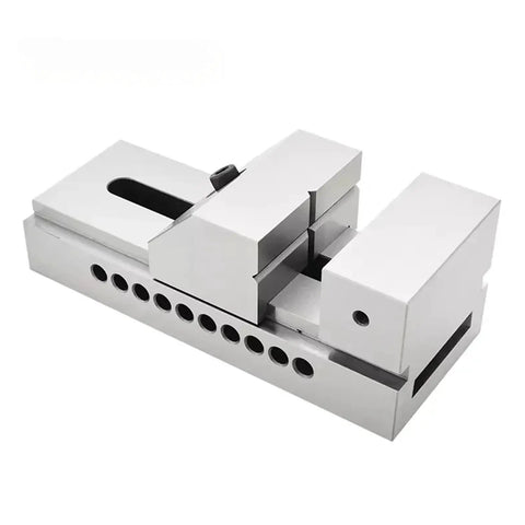 Quick Action Angle Vise Boasting Knockout Grip Stability and Swap Out Jaw Faces for accurate clamps on metal stock.