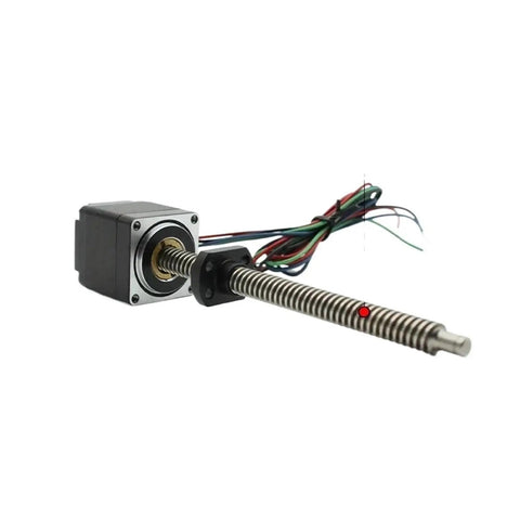 Badass Hybrid Micro Leadscrew Stepper Motor delivers kickass 45N torque, featuring metal leadscrew, ideal for automation projects.
