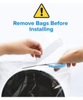 Hands removing packaging from LV H132 Replacement Filter for Air Purifier with AHAM Verifide Certification and High Efficiency Activated Carbon