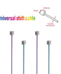 Diagram of Pro Slick Shifter Cable For Shimano And SRAM, 2100mm Length, 1.2x Tension, Rainbow Finish with measurement details.