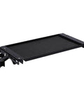 Black Magnetic Tool Tray With Aluminum Alloy Foldable Work Platform, Ultra Strong Magnetic Surface, No Drill Required, Corner Rail Clips