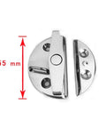 Hella Durable 316 Stainless Steel 55mm Round Twist Lock Hatch Latch For Marine Boats And Caravan Doors showing smooth action design.