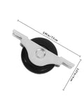 Heavy Duty Four Piece Sliding Door Rollers Featuring Smooth As Butter Nylon Wheels And Precision Steel Ball Bearings close-up of a 2.95 in roller