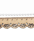 Heavy Duty White Beaded Chain Cord For Roller And Roman Blinds Easy Weekend Fix 10 Yards shown with a ruler for size reference.