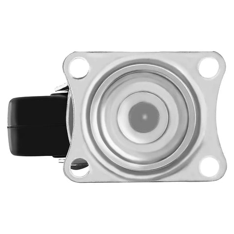 24 Pack 2 Inch Hard Rubber Swivel Caster Wheels With Top Plate Sealed Bearings Heavy Duty Rock Solid Locking Brake Smooth Sailing Heavy Hauler Cart Kit 65 Lb Capacity Shop top plate and sealed bearing detail.
