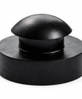 Heavy Duty Rubber Vibration Knockout Feet For Rattling Commercial Vacuum Pumps With Tight Squeeze Push Fit Half Inch Stem And Silent Running Performance Solid 12 Piece Replacement Set, black rubber bumper pad.