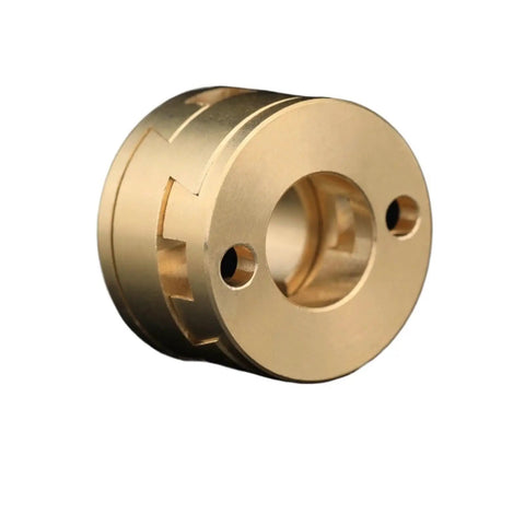 Smooth Ride Z Axis Leadscrew Coupling With Radial Misalignment Compensation For Heated Bed Platform And Three Piece Aluminum Build gold coupling