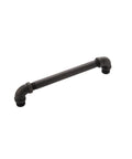 Vintage Bronze Kitchen Cabinet Pulls, Rustic Industrial Drawer Handles For Dressers And Cupboards, Five Point Three Inch Hole Center Heavy Duty Cabinetry Hardware Installed In Minutes For Total Space Overhaul.