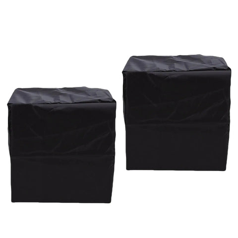 Heavy Duty Electric Vehicle Wall Charger Cover 2 Pack Waterproof Adjustable Ev Charging Station Protector With Secure Drawstring, black sleeves.