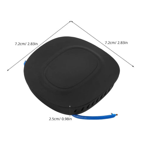 Self Activating Aerosol Car Fire Extinguisher Heat Triggered Auto Engine Bay Suppression Gear in black with blue wire, 7.2cm size.