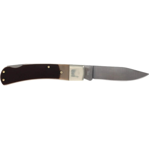 Bearhead Lockback Pocket Knife With A 2.2 Inch High Carbon Stainless Steel Blade And Sawcut Handle, open view
