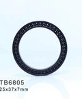 Wicked Tough Thin Section Ball Bearing 6805 25x37x7mm, designed for high heat, showcasing its sealed radial design.