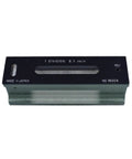 Pro Grade 150 Millimeter Spirit Level With Rigid Ruler Body For Pinpoint Alignment And Snappy Angle Readings on a black and green body.