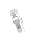 Sturdy Spring Toggle Lock Clasp For Guitar Cases Guitar Latches Stainless Steel 72mm shown with measurements 2.3cm x 7.3cm.