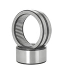 One Piece Built Heavy Duty Full Needle Roller Bearing With Inner Ring Pre Greased For Slick Rotation And Rock Solid Durability On Hydraulic Rams And Precision Forging Equipment Parts, side view showing inner ring.
