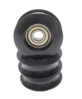 Slick Rolling U Groove Nylon Bearing Roller Sleeve For Glass Sliding Doors And Cabinet Hardware Quick Swap Heavy Duty Guide Wheel 4mm Bore, 19mm OD.