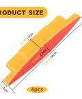 Four Pack Magnetic Stud Finder Wall Detector Battery Free Drywall Scanner Dead Accurate Nail Locator Rock Solid Magnet Grip contractor approved gear size illustration with measurements.