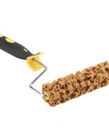 Mini Foam Texture Paint Roller For Wall Art Precision Crafting with a sponge-like surface and comfortable handle.
