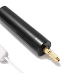 Kickass Rechargeable Electric Drill With Extended Battery Life And Precision Bits For Heavy Duty Diy Tasks And Quick Home Fixes Without Any Sweat Or Frequent Charging sleek black electric drill with gold bit and white power cord.
