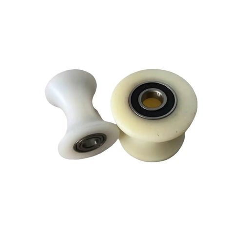 Top Shelf Nylon Pulley U Shaped Track Wheel Guide Roller Support For Electric Sliding Doors And Fence Rolling Systems, nylon wheels.