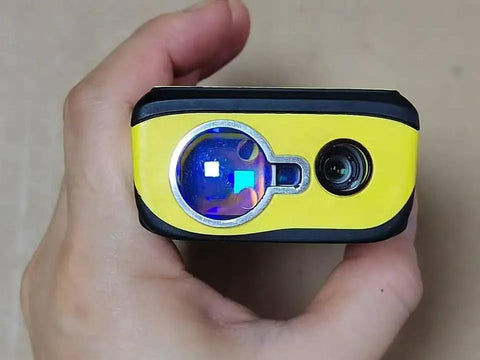 Designed For DISTO D5 Laser Distance Meter Badass Shockproof Protective Case top view showing lens and grip details.