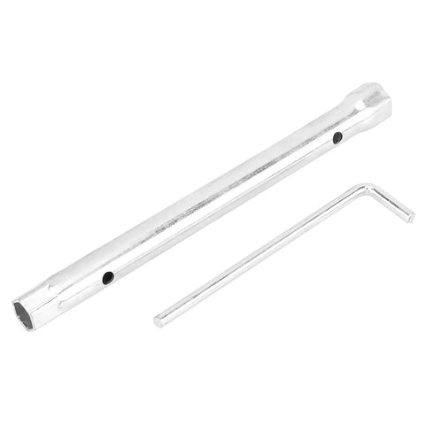 Heavy Duty Double Head Spark Plug Socket Wrench With 16mm And 21mm Hex Sockets Plus Extended Reach Bar featuring chrome vanadium tools.
