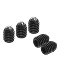 Rock Solid 5 Pack M5 Spring Loaded Ball Plungers With Hex Socket Design And Premium High Carbon Steel Build Badass Reliability For Pneumatic Tools And Machine Mods Featuring Reliable 6mm Travel And Hassle Free Install, black oxide coated.