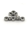 Pro Spec Stainless Steel S683ZZ Deep Groove Ball Bearings 3X7X3 mm stacked for industrial gearbox applications.