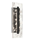 Temecula Outdoor Wall Lantern 25W LED Light One Crystal Shade Sand Coal Finish mounted on wall with sleek design.