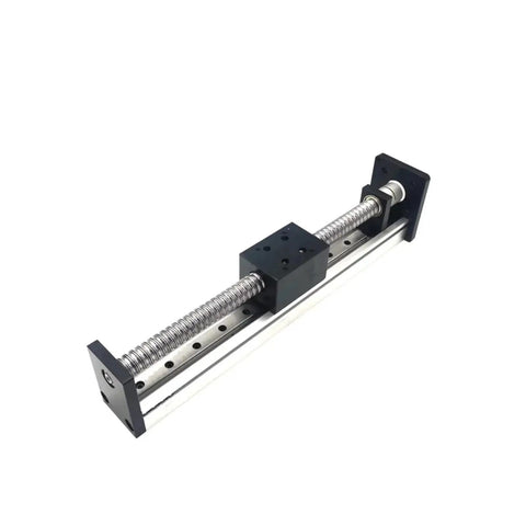 Top Shelf 42Mm Wide Linear Guide Actuator Cnc Ball Screw Slide Table Motor Kit with SFU1204 screw and black housing.