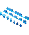 DIY Friendly Auto Body Dent Puller Kit Pro Grade Sheet Metal Suction Cup Dent Repair Tool Set 30pcs showing blue suction cups