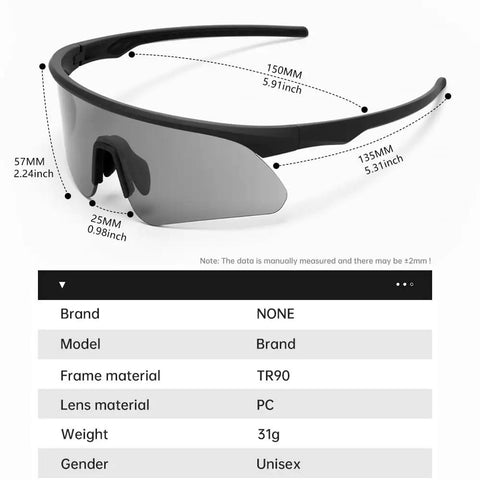 Hella Crisp Polarized Range Ready Sunglasses UV400 Protection Lightweight Wraparound Safety Shades For Men And Women Matte Black Frame with dimensions