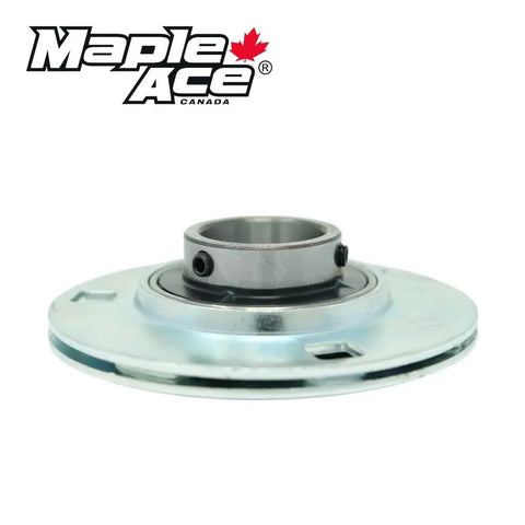 Heavy Duty Round Flange Pillow Block Bearing UC206 With 3 Bolt Mount And 30mm Bore, zinc-coated steel design for smooth performance.