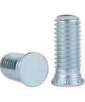 10 Pcs M6 Carbon Steel Zinc Plated Self Clinching Studs Rivet Screws Flush Head Bolts close-up view of two studs showing heads and threads