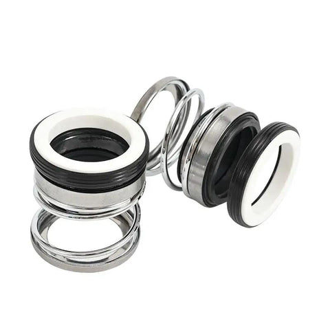Heavy Duty 108 Series Mechanical Shaft Seal Fits 8 To 60mm Shafts With Durable Ceramic Silicon Carbide And Tungsten Carbide Faces Paired With Nbr Seals For Zero Headache Pump Service, showcasing multiple seals with spring arrangements.