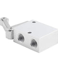 Heavy Duty Mechanical Pneumatic Roller Valve For Air Control With One Quarter Inch Ports showing metal body and threaded ports.