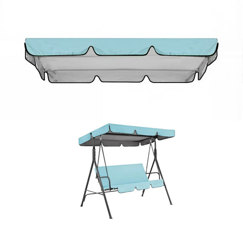 Durable 420D Oxford Canopy Replacement Cover For 2-3 Seater Outdoor Garden Swings Built To Last Weatherproof Waterproof UV Shield