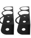Heavy Duty Wall Mounted Spray Can Rack Solid Iron Garage Organizer Rig That Holds Tight Stores Three Paint Bottles Securely Black