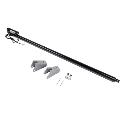 Heavy Duty 36 Inch 12 Volt Linear Actuator Built Tough At 440 Lbs Pull Force Includes Pre Drilled Mounting Brackets with motor and brackets.