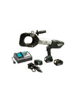 Pro Grade Workhorse 105mm Guillotine Cable Cutter With Included Charger And Rechargeable Battery Pack on a white background.