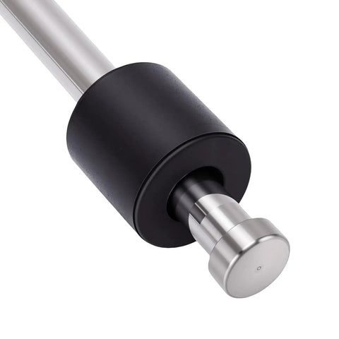 Rock Solid Fuel Water Level Sending Unit Gauge Kit With Hella Accurate 240 33 Ohm Stainless Steel Sender Sensor For Boat Truck Rv Car Featuring Smooth Reading Black Dial Display, close-up of stainless steel sensor.